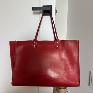 Preloved Roots Leather Tote Bag